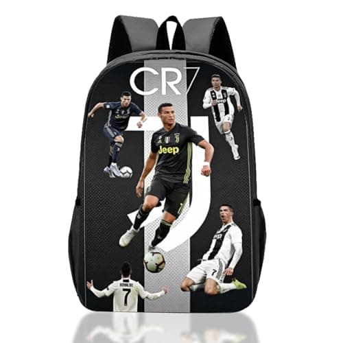 Image of yumcute Football9 Backpack Kindergarten Girls Boys, Kids Football Star School Bag for Aged 3-12 Years, Children Rucksack, Boys Girls Casual Travel Bag36cm x 24cm x 11cm Toddler Schoolbag for Kids