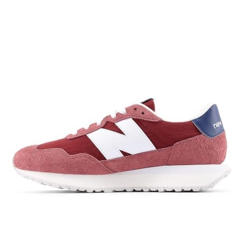Image of New Balance Women's 237 V1 Classic Sneaker, Washed Burgundy/Nb White, 5 UK