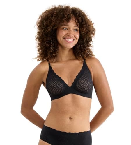 Image of Sloggi Women's Zero Feel Bliss The Up P Bra Padded, Black, M