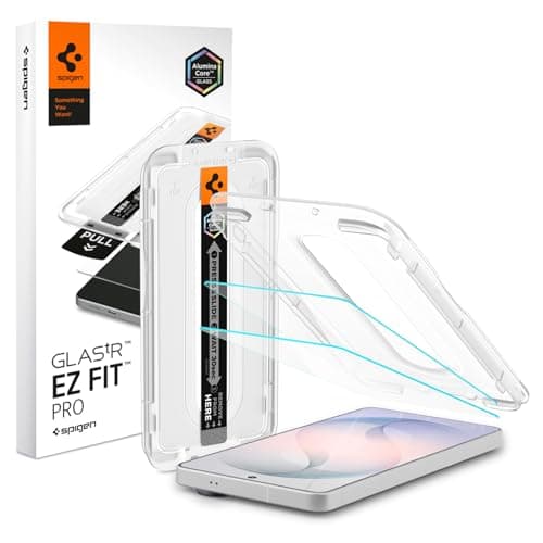 Image of Spigen Glas.tR EZ Fit Pro Tempered Glass Screen Protector for Samsung Galaxy S26-2 Pack