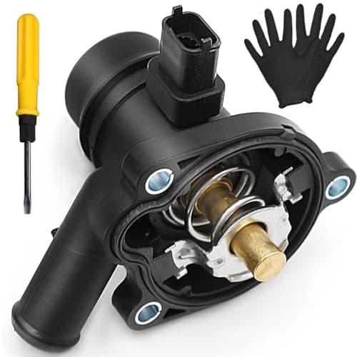 Image of ZAMDOE 55579010 Coolant Thermostat Housing Engine Assembly for Chevrolet Aveo Trax Sonic Cruze Orlando for Opel for Vauxhall Adam Astra Corsa Insignia Cascada Meriva Zafira Mokka for Buick Encore