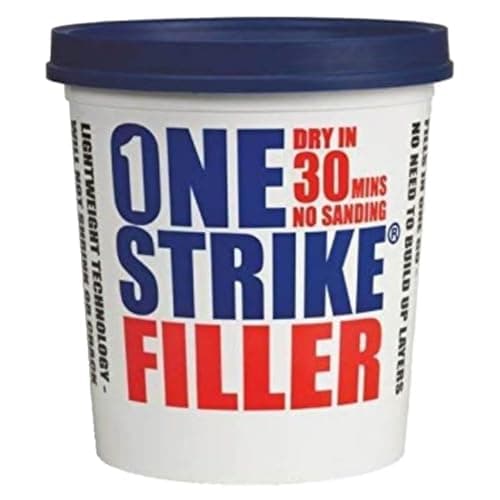Image of Everbuild – One Strike – Multi-Purpose Quick-Drying Filler – One-Time Application – White – 450 ml Tub