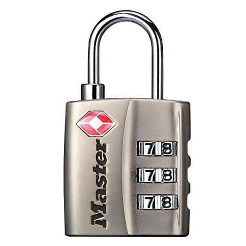 Image of Master Lock 4680EURDNKL Combination Travel Padlock TSA Certified, Grey, 5,5 x 3 x 2,6 cm