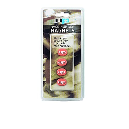 Image of Ultimate Performance UP Race Number Magnets Lightweight Simple Secure Attachment for Race Numbers No More Pins Running Competing Marathon Endurance Events Coral