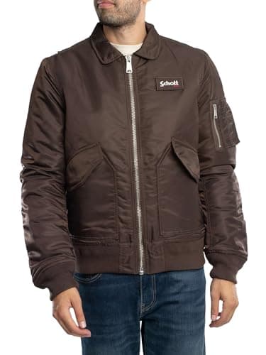 Image of Schott NYC Unisex Bombers, Brown (Dark Brown), M