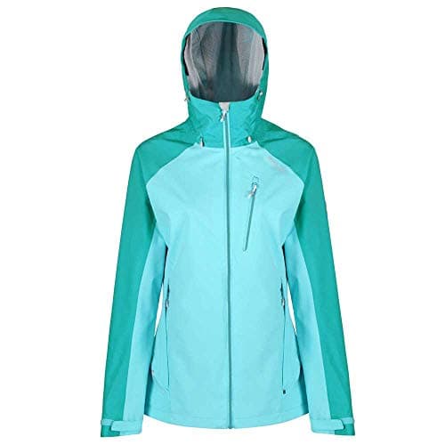 Image of Regatta Womens Birchdale Waterproof Lightweight Hiking Jacket, coolaqua/Turquoise, 12