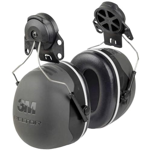Image of 3M Peltor X5P3 35 dB Helmet Mounted Earmuffs - Black