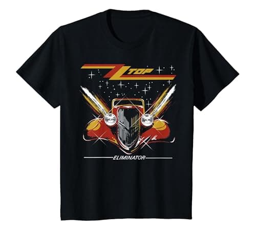 Image of ZZ Top Eliminator Album T-Shirt, Youth, Black, Large