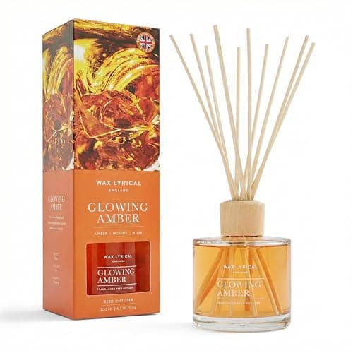 Image of WAX LYRICAL Glowing Amber Scented Reed Diffuser 200ml