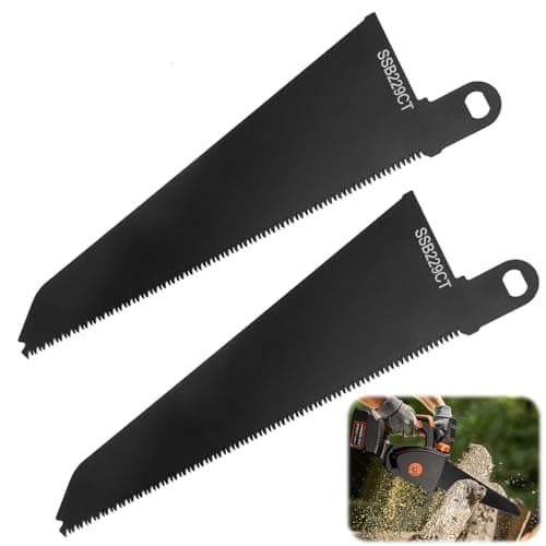 Image of SSB229CT Reciprocating Saw Blades for Black and Decker Piranha Scorpion Saws, Carbon Steel Black Blade for Cutting Plastic Wood Hardwood (2 Pack)