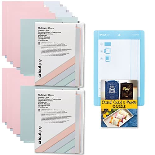 Image of Cricut Joy Cutaway Cards Pastels Double Sampler Pack with Cricut Joy Card Mat for DIY Invitations
