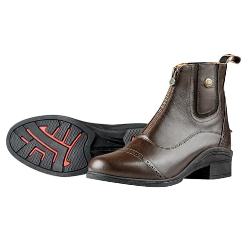 Image of Dublin Rapture Zip Paddock Boots, Brown, Adults 9