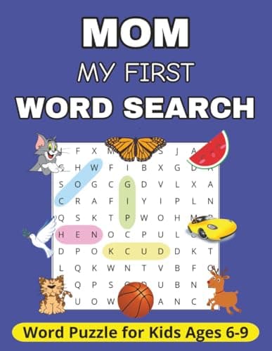 Image of Mom My First Word Search Book: Word Puzzle for Kids ages 6-9 | Themed Puzzles with Pictures for Learning and Fun (Mom my First Word Search Book by Denny Joseph)