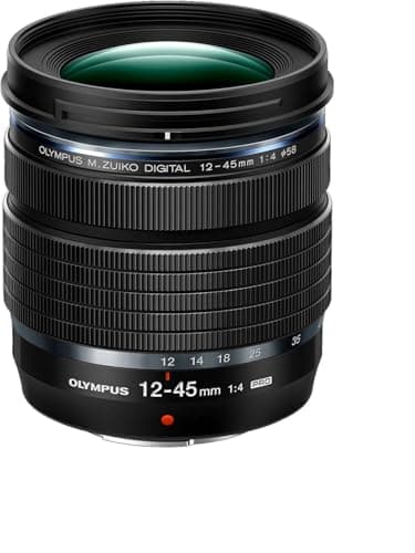 Image of Olympus M.Zuiko DIGITAL ED 12-45mm F4.0 PRO lens, standard zoom, suitable for all MFT cameras (OM SYSTEM OM-D and PEN models, Panasonic G-series), black