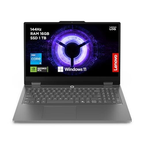 Image of Lenovo LOQ Essential | 15 inch Full HD Gaming Laptop | Intel Core i5-13450HX | 16GB RAM | 1TB SSD | NVIDIA GeForce RTX 5050 | Windows 11 Home | Luna Grey