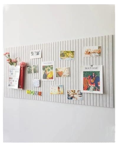 Image of Custom Large Cork Board by Size & Color, Anti-Drilling Felt Material Bulletin Board, Largest 2.4m*1.2m Custom Size Picture Board for Office Living Room Bed Room Wall (Beige, 120x80 cm)