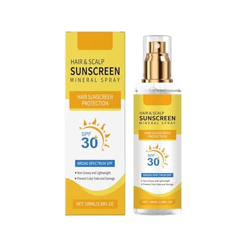 Image of Sun Protection for Hair and Scalp, SPF30 Hair Scalp Sun Protection Spray, Scalps & Hairs Mist Sunscreen Spf30, For Hiking Beach Running, Non-Greasy (1)