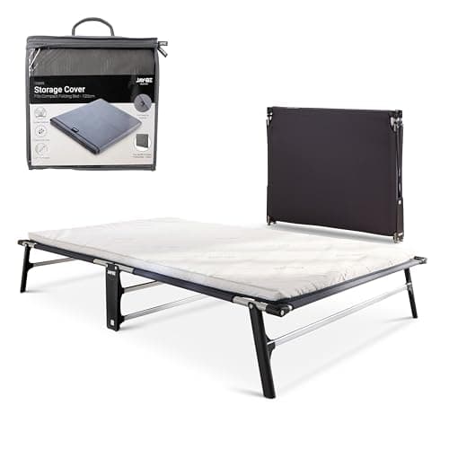 Image of JAY-BE CE120 Compact Folding Bed with Storage Cover and Mattress, Small Double
