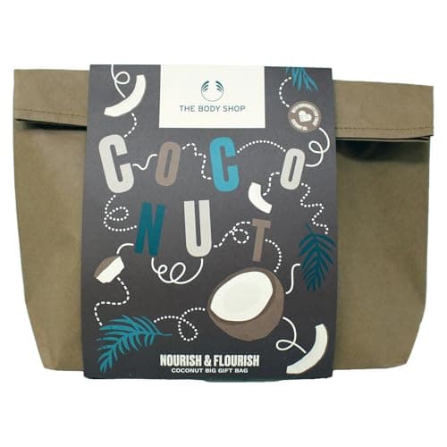 Image of The Body Shop Coconut, Body Butter, Mist, Shower Cream, COCONUT CASE pcs Hand Balm Large Gift Set
