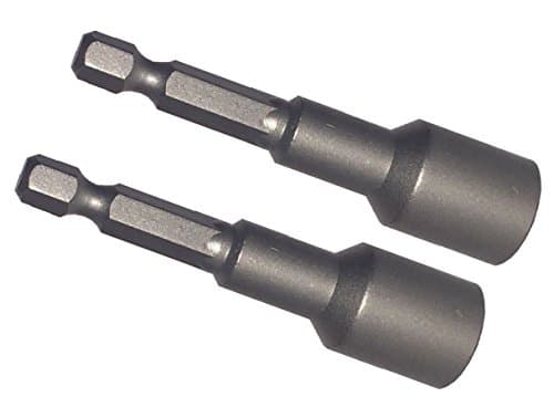 Image of 11mm Bi-Hex Nut Driver (Pack of 2) 65mm Long with 1/4" Hexagon Drive Suitable for Cladding and Roofing