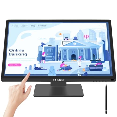 Image of FYHXele - 22" Touch Screen Monitor, IPS FHD 1080P, 75Hz, LED Backlit Multi-Touch Monitor, VESA, HDMI & VGA & USB Gaming Touch Screen