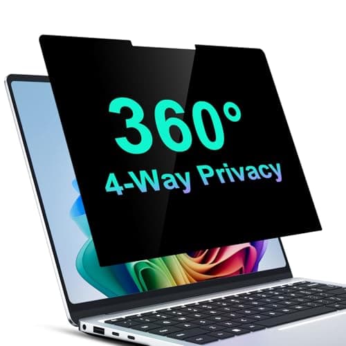Image of STARY 360° Privacy Screen for Surface Laptop 5/4/3/2/1 15 inch, Microsoft Surface Laptop Privacy Film Filter All Round Anti Peeping Blue light Glare Screen Protector