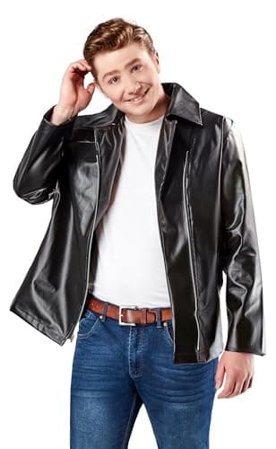 Image of Rubies 17191 Grease T-birds Costume Jacket Adult Sized, Solid, As Shown, Plus
