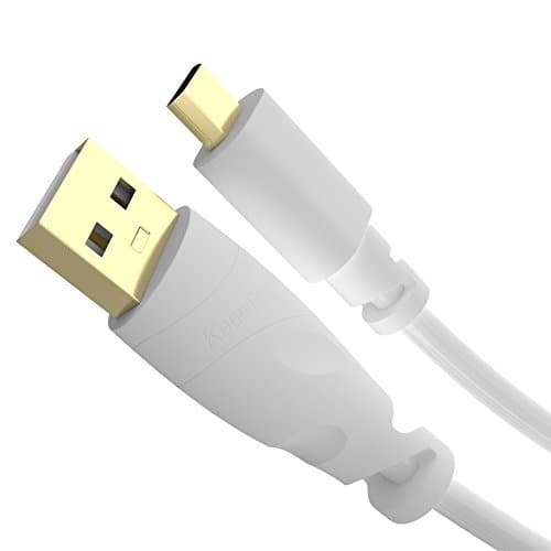 Image of KabelDirekt – 0.3m Micro USB Cable (USB 2.0, Synch & Charge Cable, white) TOP Series