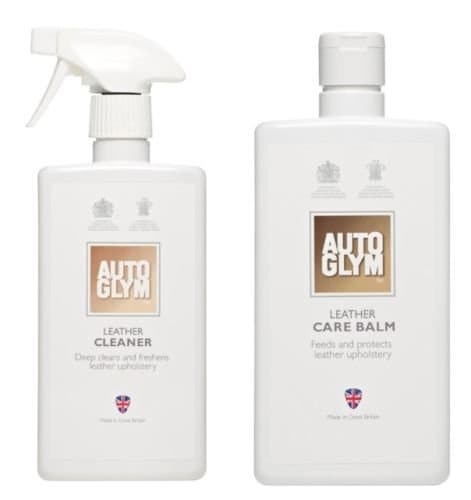 Image of Autoglym Leather Cleaner PH Neutral and Care Balm Clean and Protect Kit
