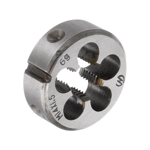 Image of sourcing map M14 x 1.5 Metric Round Die, Machine Thread Right Hand Threading Die, Alloy Steel Screw Thread Cutting Die