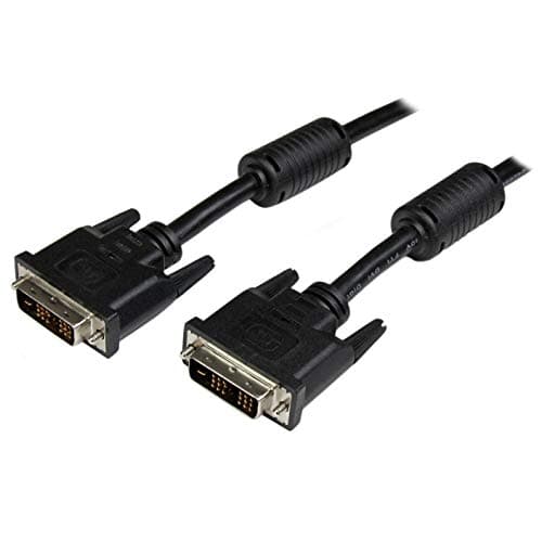 Image of StarTech.com 5m DVI-D Single Link Cable - M/M DVI-D Monitor Cable - DVI-D 1920x1200 Cable - Video Monitor Cable M/M - Black 5 meter (DVIDSMM5M)