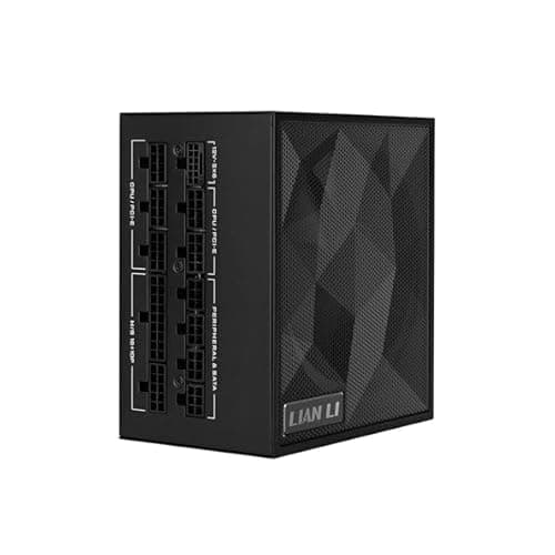Image of Lian Li SX Series Modular Power Supply – 80 PLUS Platinum Efficiency, ATX 3.1 and PCIe 5.1 Compliant, Fully Modular Braided Cables, 120mm FDB Fan with Zero RPM Mode - 1000W, Black
