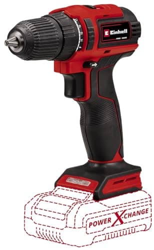 Image of Einhell Cordless Drill 18V Power X-Change, 40Nm, Battery-Powered Li-ion, LED Light, Small Lightweight, Brushless Motor, Speed Electronics, Without Battery TE-CD 18/40 Li BL - Solo