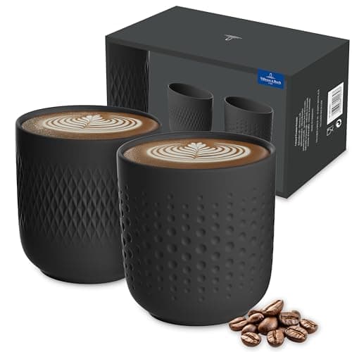 Image of Villeroy & Boch - Manufacture Coffee Mug 280 ml Black, Dishwasher Safe, Microwave Safe, Coffee Set, Mugs, Ceramic Cups, Tableware, Dinnerware, Premium Porcelain