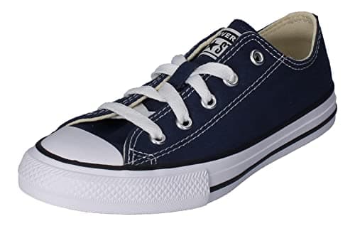 Image of Converse Unisex Kids Chuck Taylor All Star Core Ox Trainers Sneakers, Navy/White, 11.5 UK Child