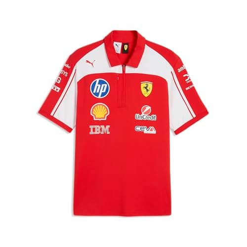 Image of PUMA Scuderia Ferrari F1 2026 Men's Polo Team – Authentic with Gift Box – Red, red, XL