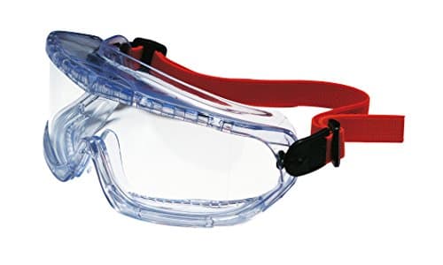 Image of Honeywell 1006192 V-MAXX Indirect Ventilation Goggles, Elastic Headband, Clear Polycarbonate Anti-Scratch Hard Coat Lens, Compatible With Prescription Eyewear And Half-Mask Respirators (1 Piece)