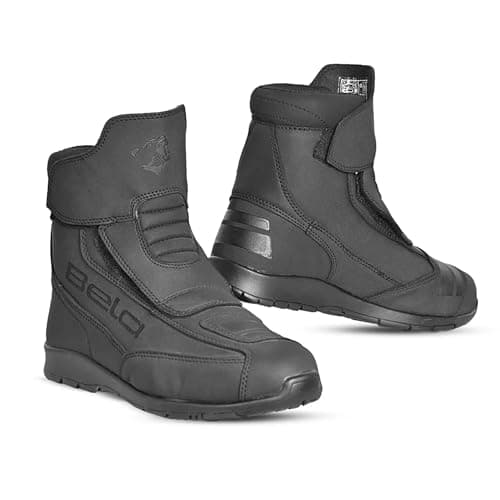 Image of MAXIMO-MOTO Motorbike Boots Motorcycle Urban Touring Shoes Men’s Breathable boots anti slip Quick Closure System with ankle protection (14, UK Footwear Size System, Adult, Men, Numeric, Medium, 14)