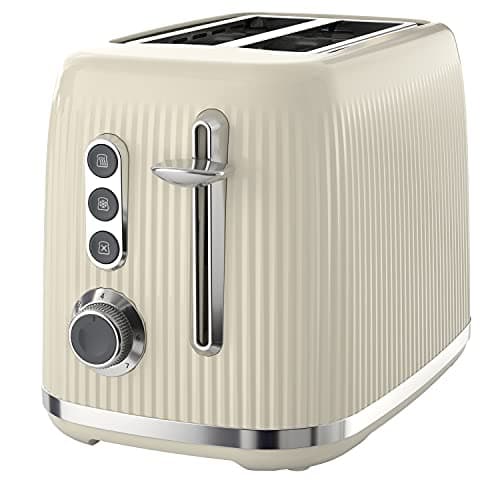 Image of Breville Bold 2 Slice Toaster with High-Lift & Wide Slots | Cream & Silver Chrome [VTR003]