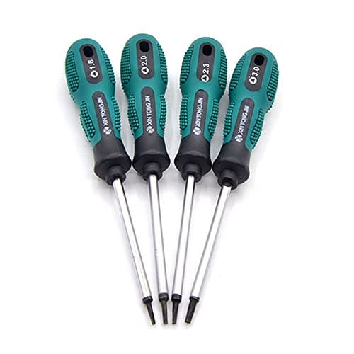 Image of Fongmore 4 Pcs Triangle Screwdriver 1.8mm 2.0mm 2.3mm 3.0mm Non-Slip Screwdriver Kit Precision with Magnetic Multifunctional Hand Tool