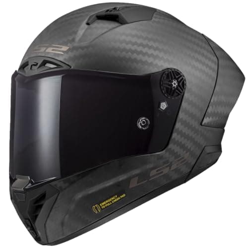 Image of LS2 FIM Carbon 9k Motorcycle Helmet - FF805 THUNDER C GP PRO - MATT BLACK - (L) 59-60cm