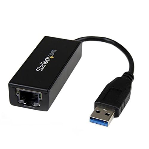 Image of StarTech. com USB 3.0 to Gigabit Ethernet NIC Network Adapter Card RJ45 1 GBPS USBA Black – CABLE ADAPTER (USB 3.0, RJ/45, Male/Female, Black, 5 Gbit/s, 0 – 40 °C)