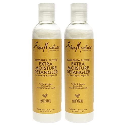 Image of Raw Shea Butter Extra-Moisture Detangler by Shea Moisture for Unisex - 8 oz Detangler - Pack of 2