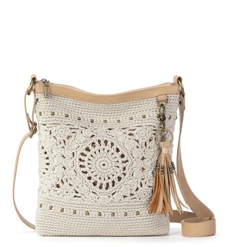 Image of The Sak Women Crossbody Lucia Crochet Shoulder Bag, Natural Locket, One Size