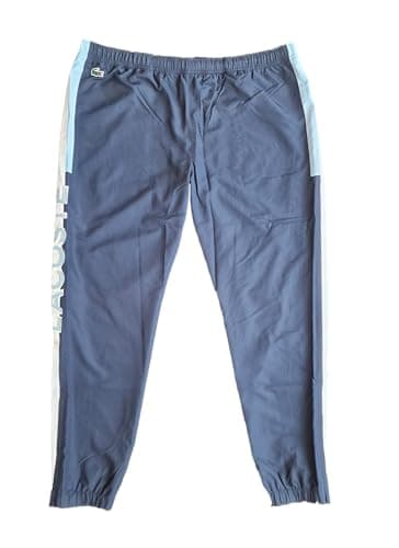 Image of Lacoste XH4861 Mens Bleu Marine Tracksuit Bottoms (UK, Alpha, M, Regular, Regular, Bleu Marine)
