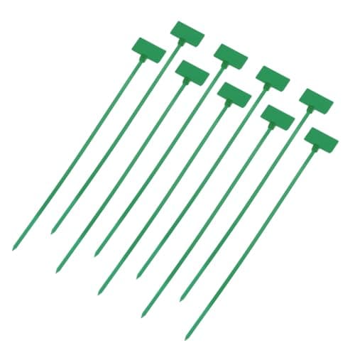 Image of sourcing map 250pcs Marker Cable Zip Ties, 3x200mm Self-Locking Nylon Labels Zip Tie Wraps, Wire Tags Ties Straps for Indoor and Outdoor,Green