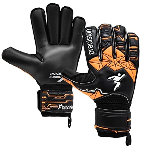 Image of Precision Junior Fusion X Roll Finger Protect Football Goal Keeper Gloves (7)