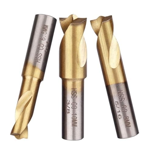 Image of 3pcs Spot Weld Drill Bits Set HSS Titanium Coated CO Cobalt Spot Weld Cutter Remover Tool 6.5mm 8mm 10mm