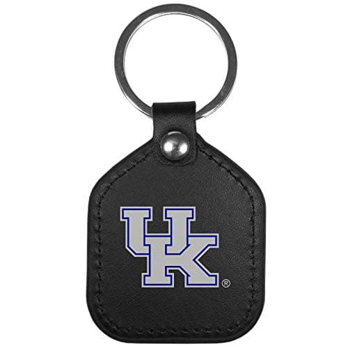 Image of Siskiyou Sports NCAA Kentucky Wildcats Unisex Leather Square Key Chains, Black, One Size