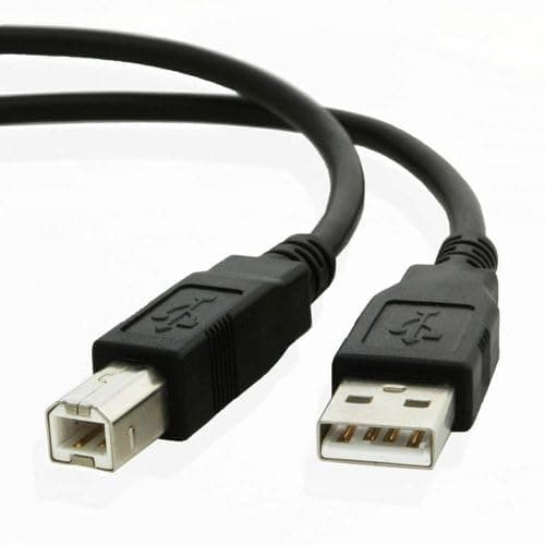 Image of USB 2.0 Printer Cable, Type A to B Male Connector, High Speed Data Lead (2M)